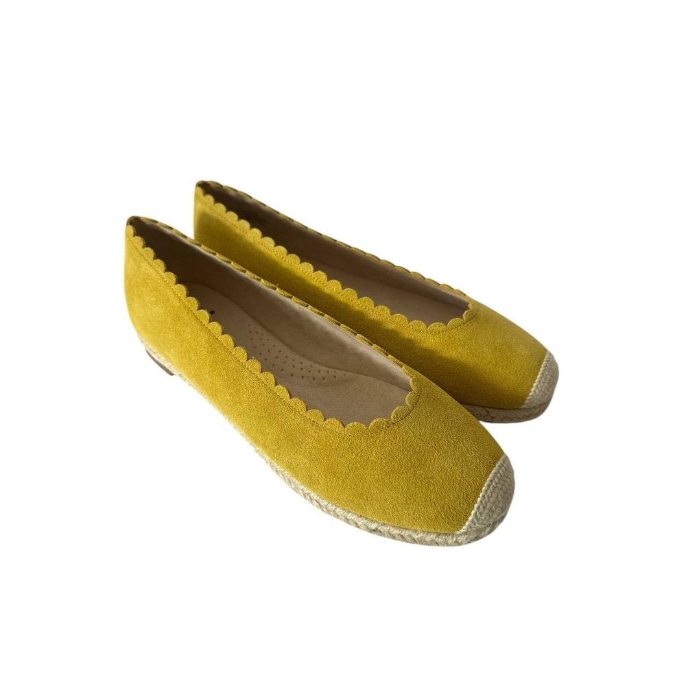 New Isaac Mizrahi Live Size US 8 M Women's Suede Espadrille‎ Slip-On Shoes Dijon